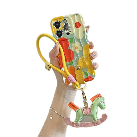 Floral Rocking Horse Phone Case