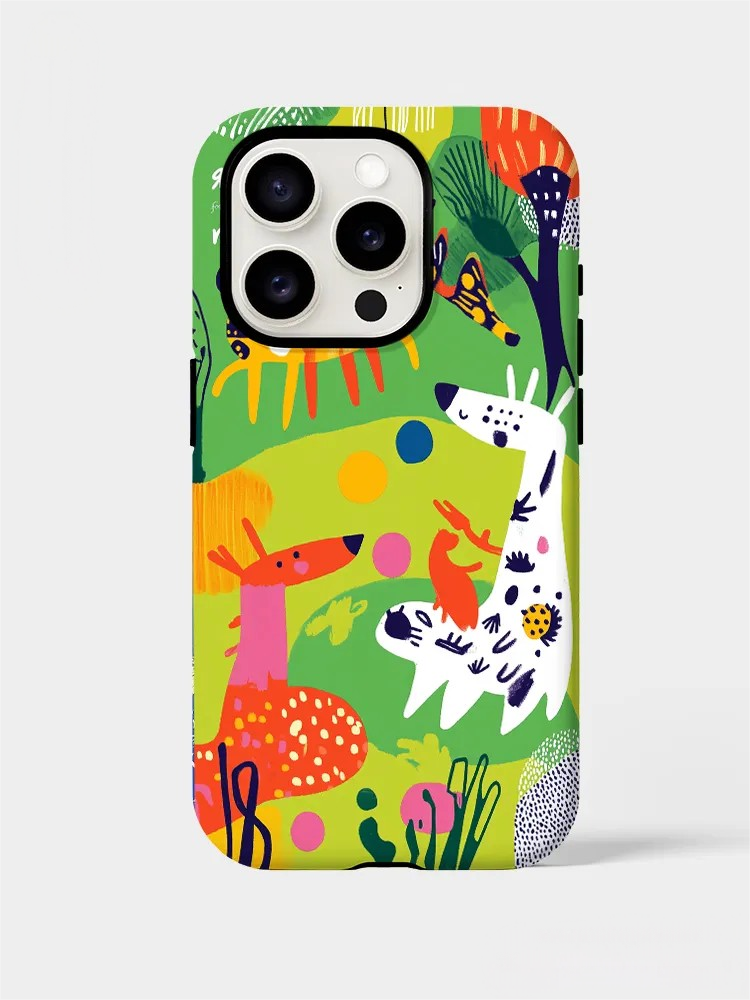 Playful Animal Art Phone Case