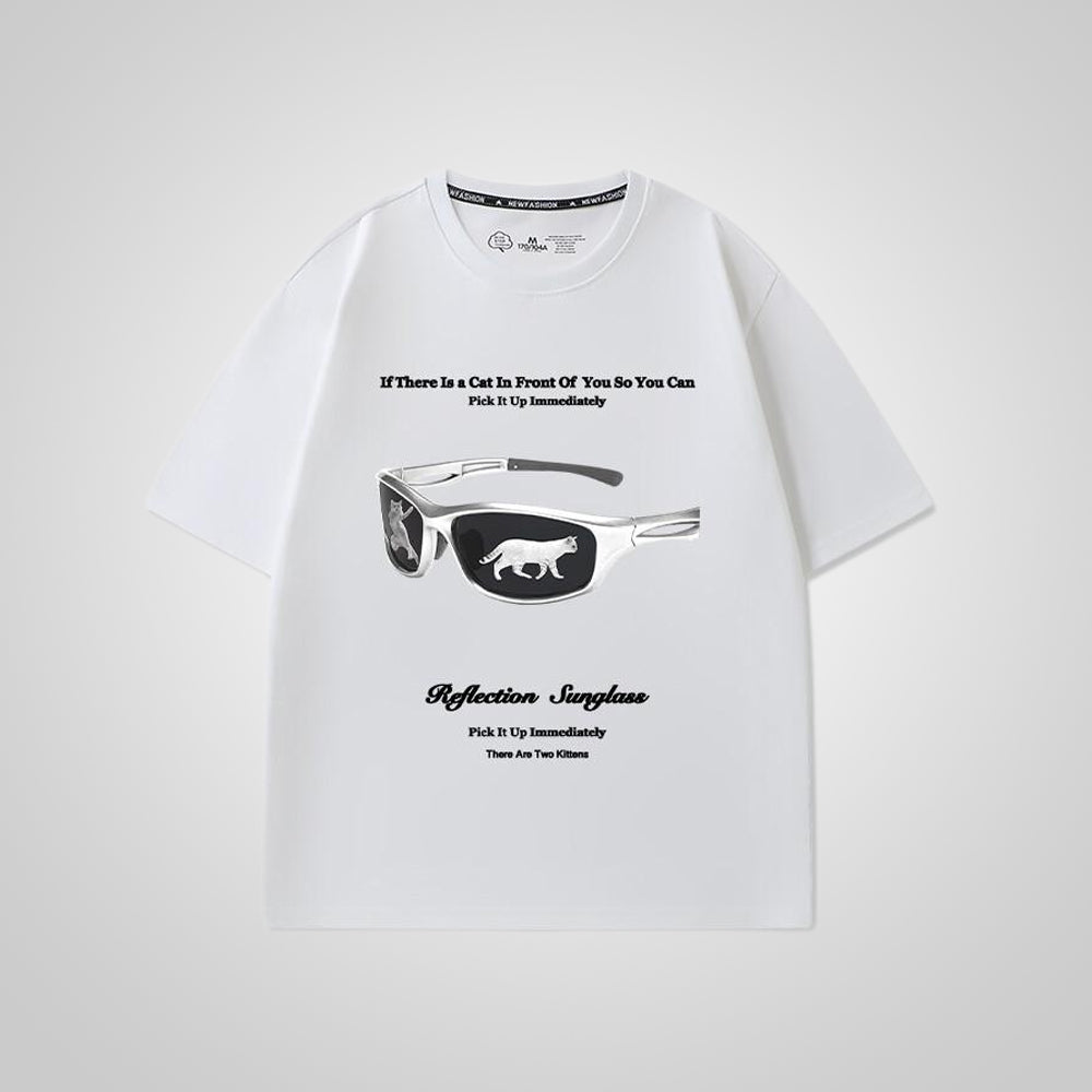 Cool Cat with Glasses Tee