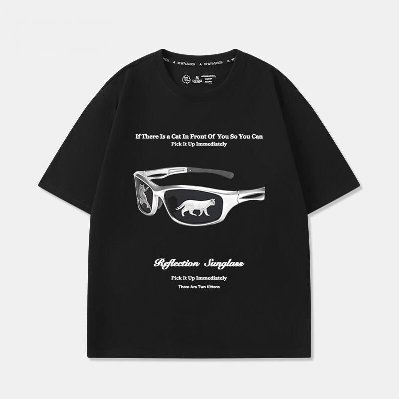 Cool Cat with Glasses Tee