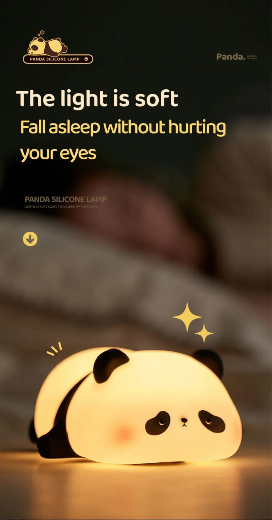 Animal Night Light – Panda, Sheep & Bunny