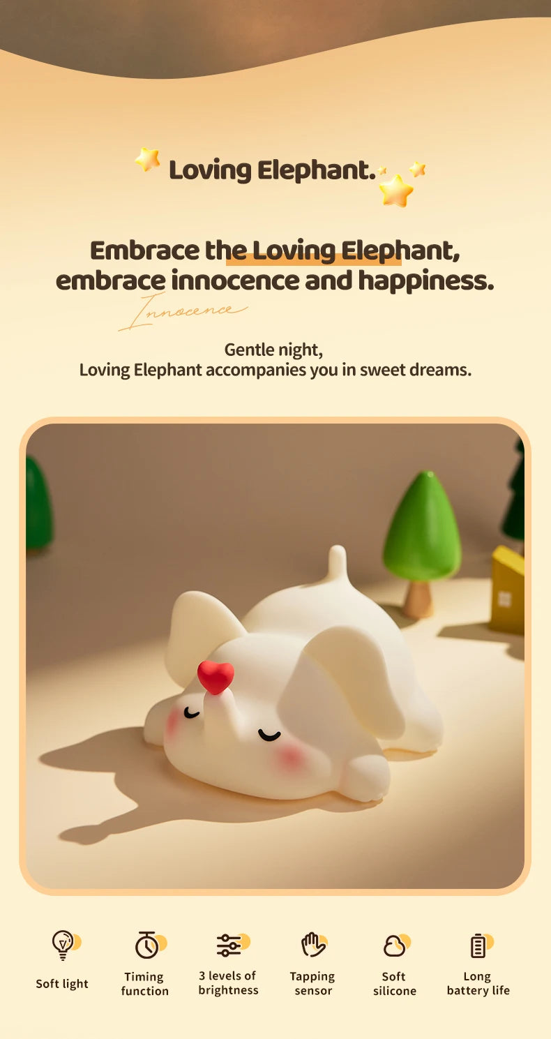 Adorable Animal Shape Night Light | Soft Silicone | LED Bulbs | Cute Designs - Petorverse