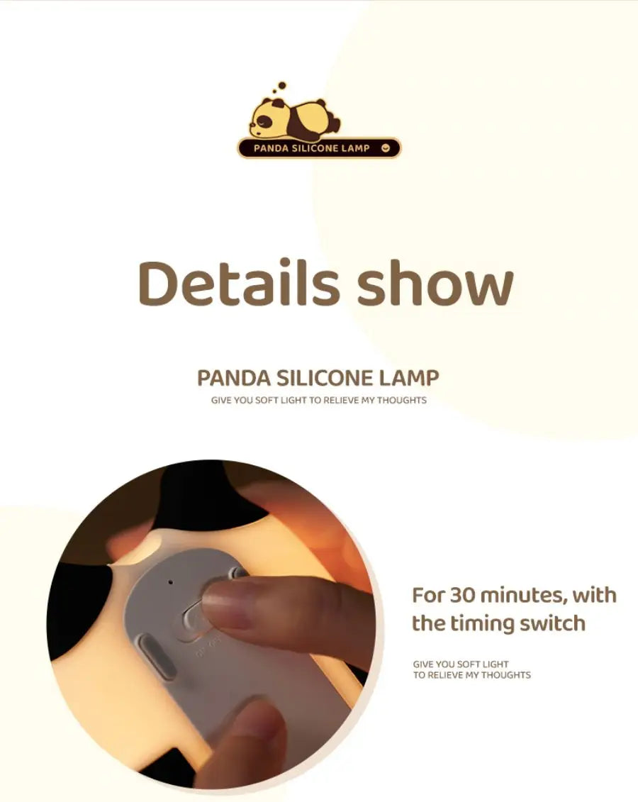 Animal Night Light – Panda, Sheep & Bunny