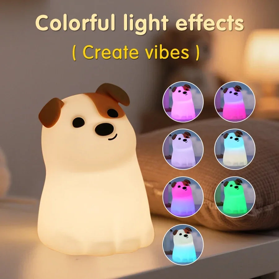 Adorable Animal Shape Night Light | Soft Silicone | LED Bulbs | Cute Designs - Petorverse
