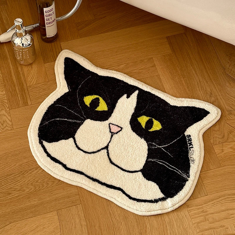 Cute Cat Short Pile Carpet