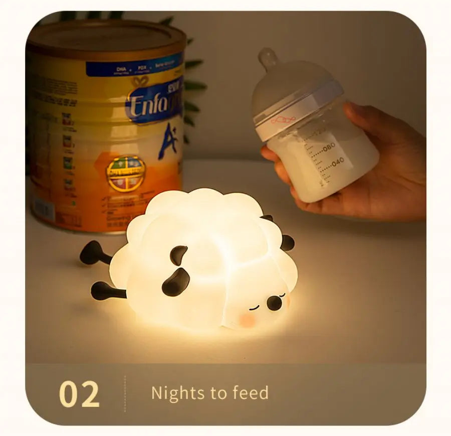 Animal Night Light – Panda, Sheep & Bunny