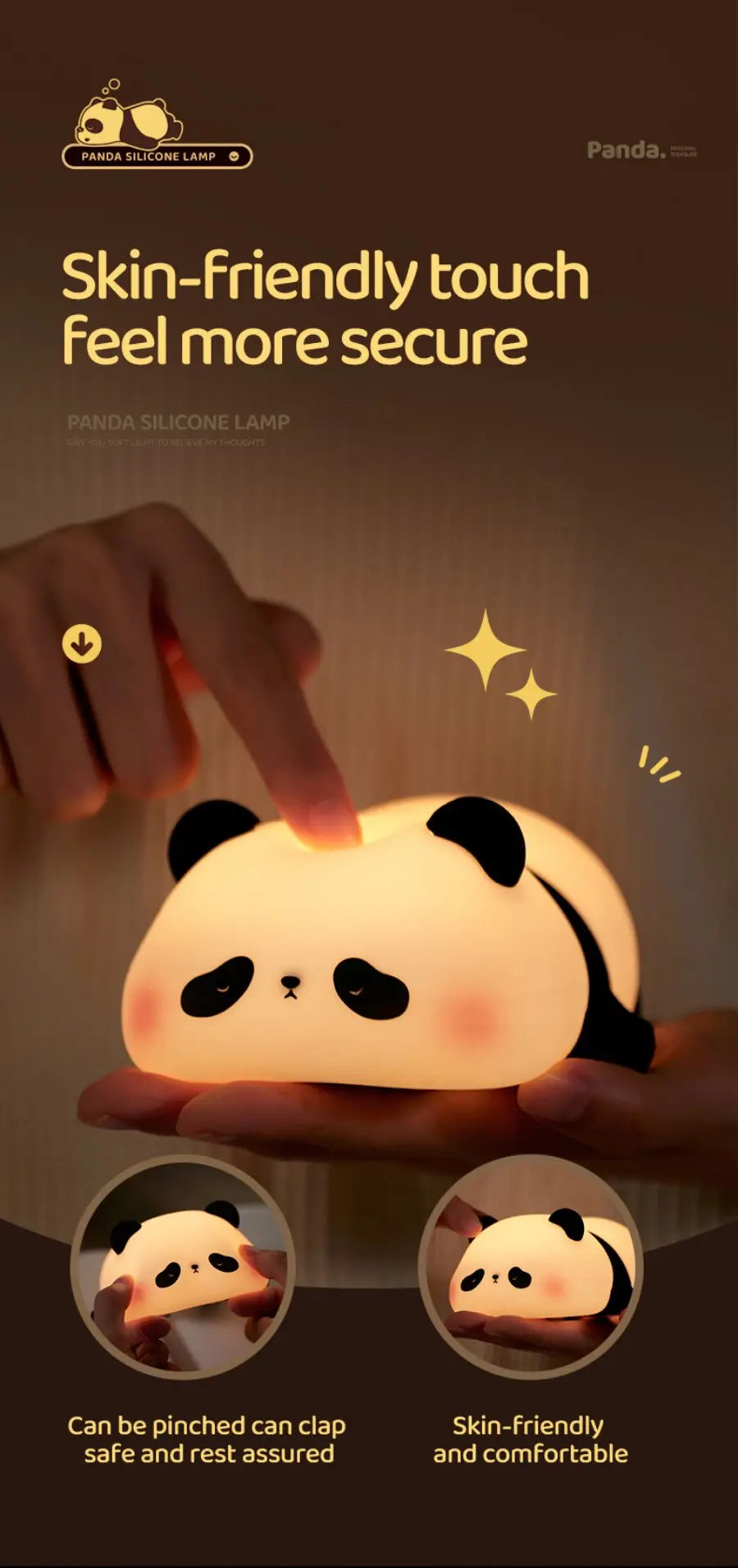 Animal Night Light – Panda, Sheep & Bunny