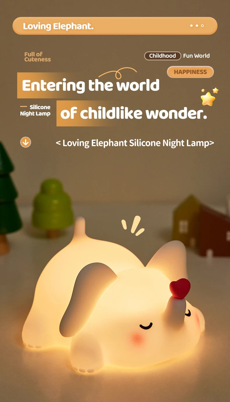 Adorable Animal Shape Night Light | Soft Silicone | LED Bulbs | Cute Designs - Petorverse