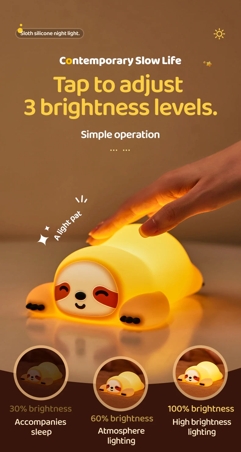 Adorable Animal Shape Night Light | Soft Silicone | LED Bulbs | Cute Designs - Petorverse