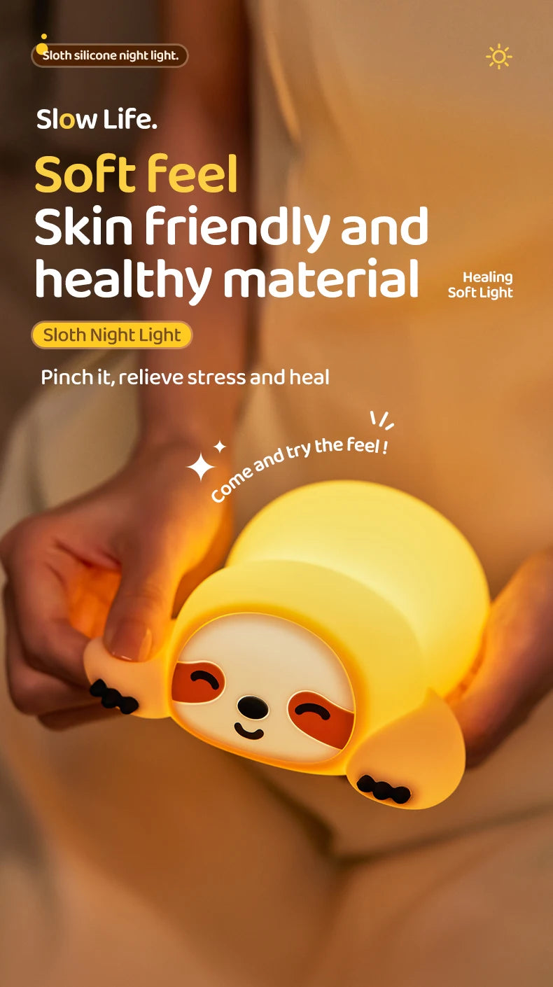 Adorable Animal Shape Night Light | Soft Silicone | LED Bulbs | Cute Designs - Petorverse