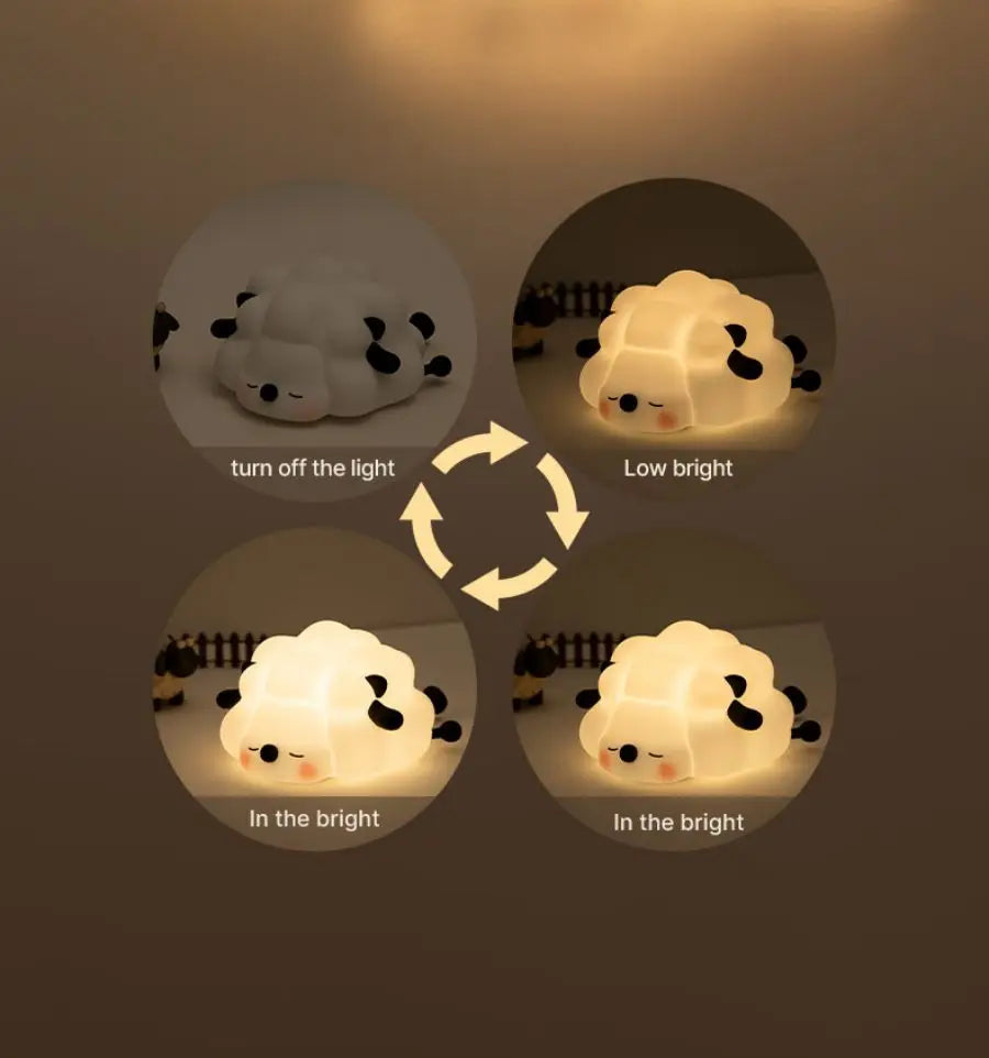 Animal Night Light – Panda, Sheep & Bunny