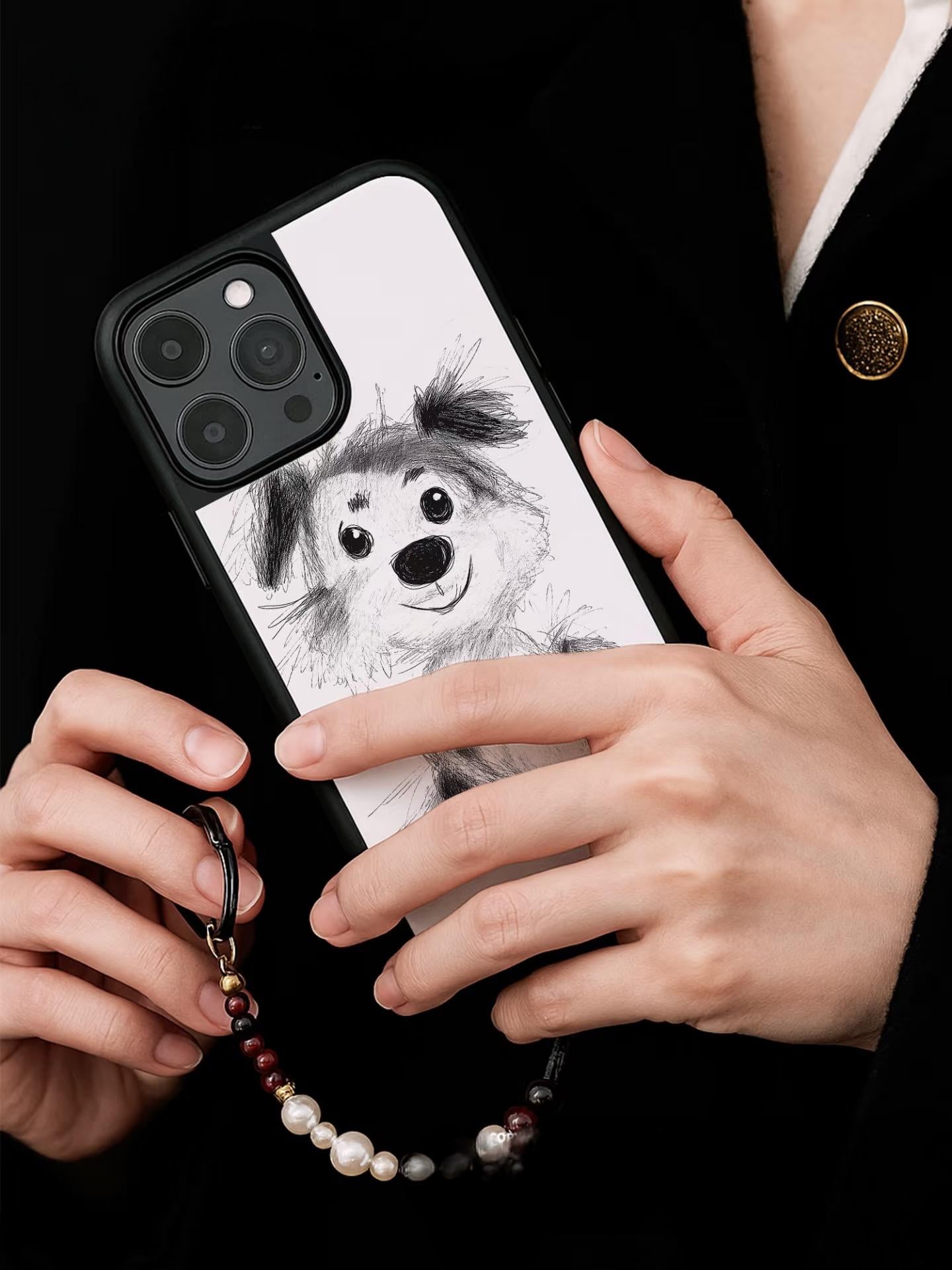 Sketch Dog Phone Case