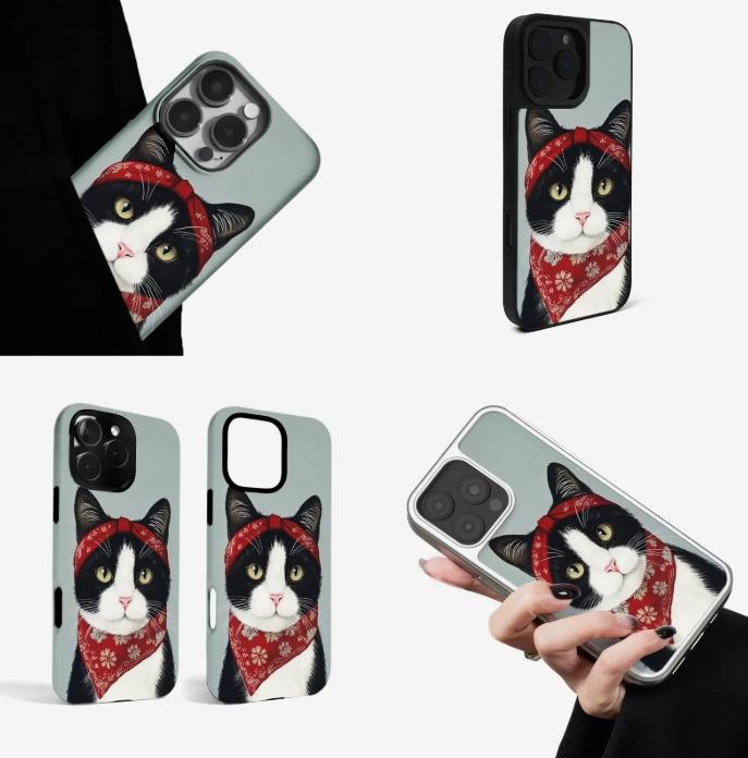 Cat Pattern Phone Case