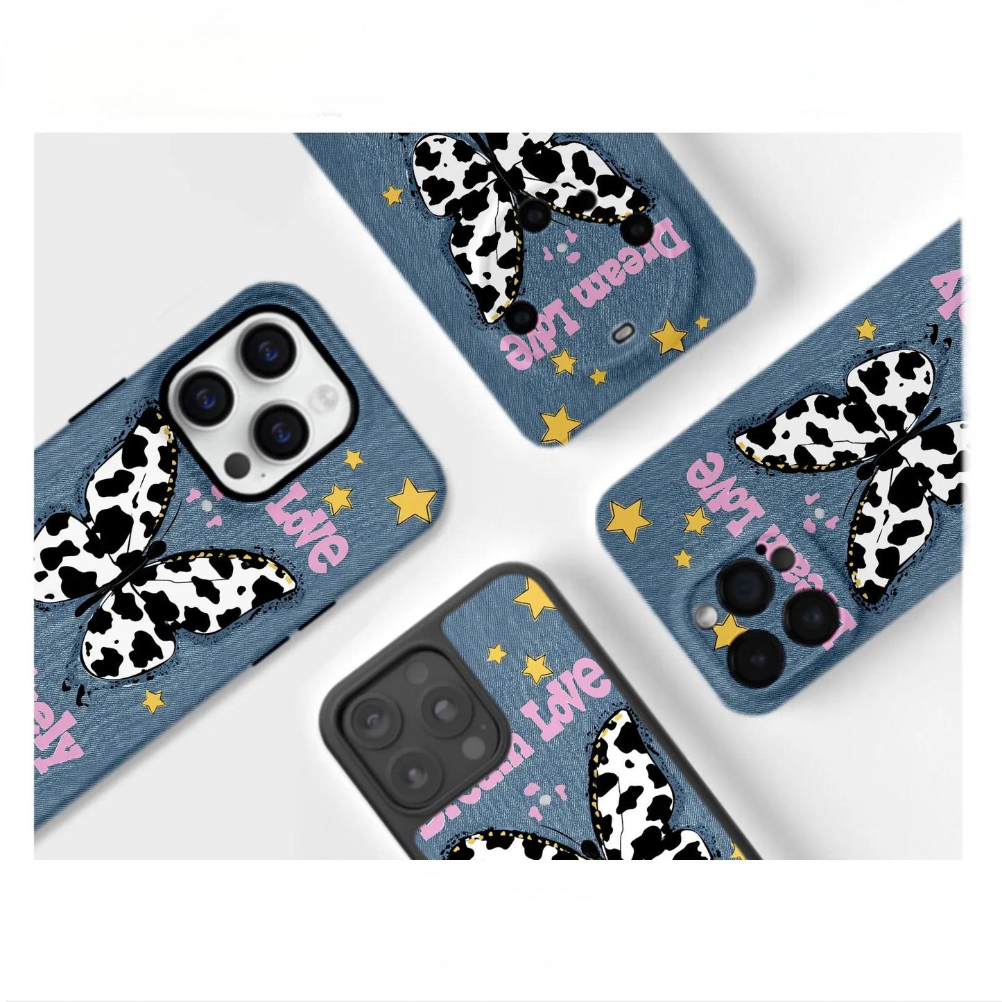 Cow Print Butterfly Case