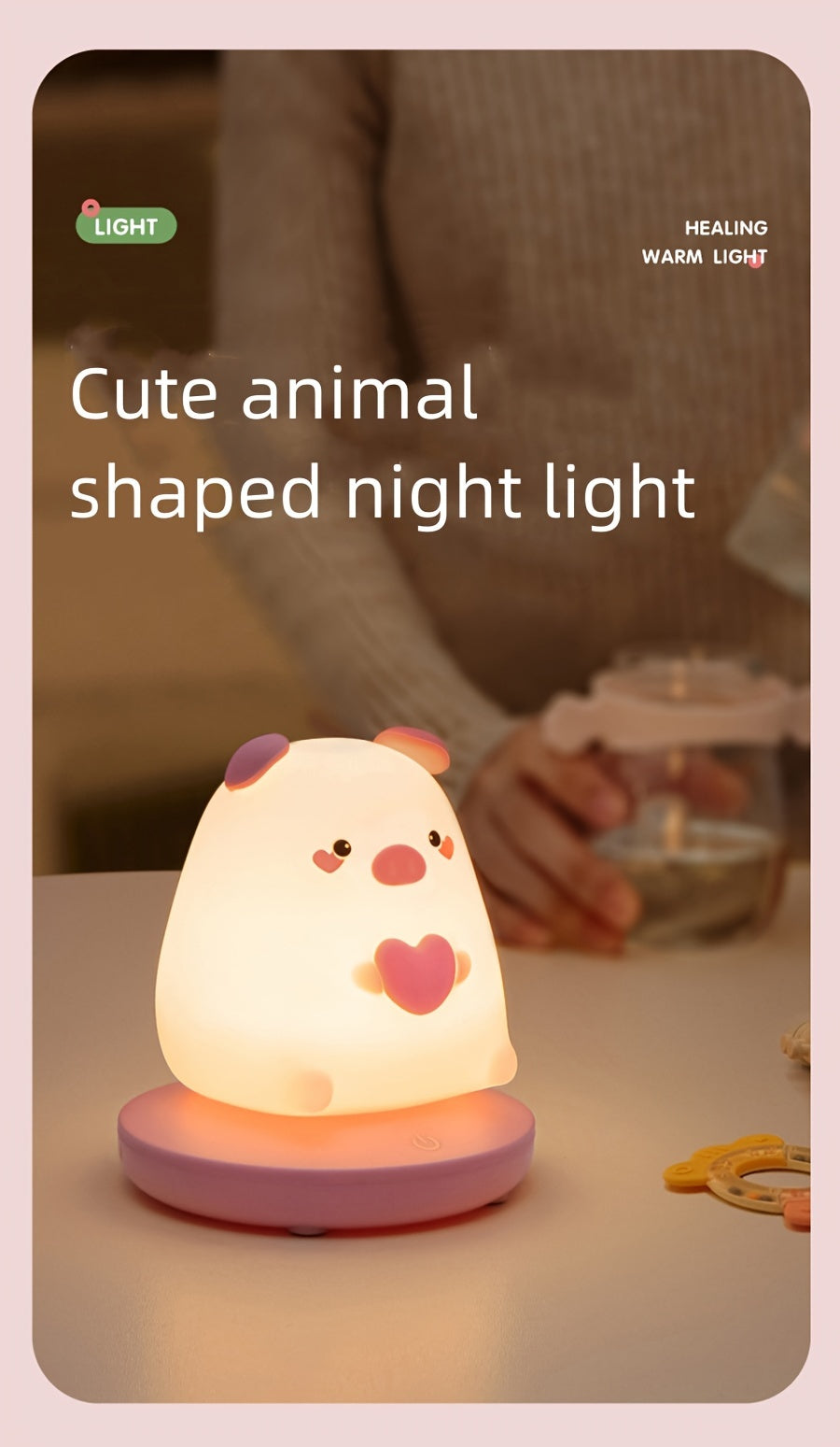Cute Animal Shape USB Night Light