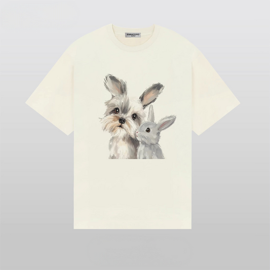 Dog and Bunny Love Tee