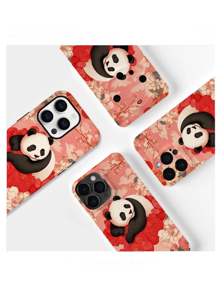 Panda Bliss Floral Phone Case