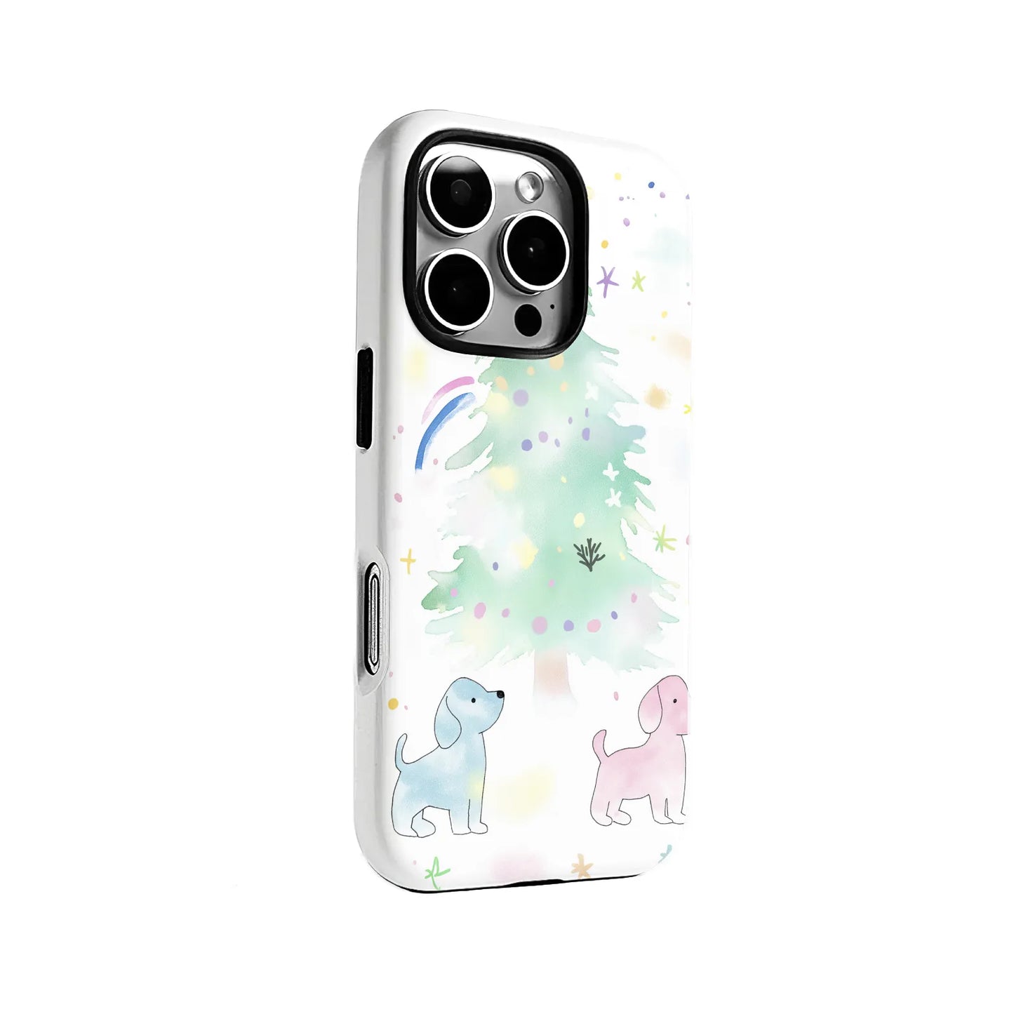 パステルカラーのパピーツリーiPhoneケース