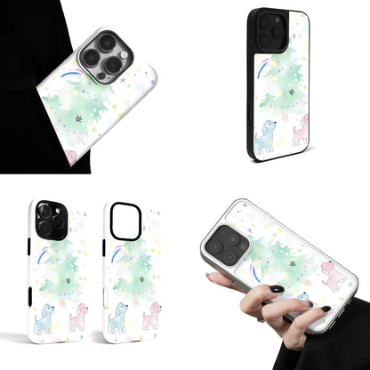 パステルカラーのパピーツリーiPhoneケース