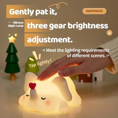 Adorable Animal Shape Night Light | Soft Silicone | LED Bulbs | Cute Designs - Petorverse