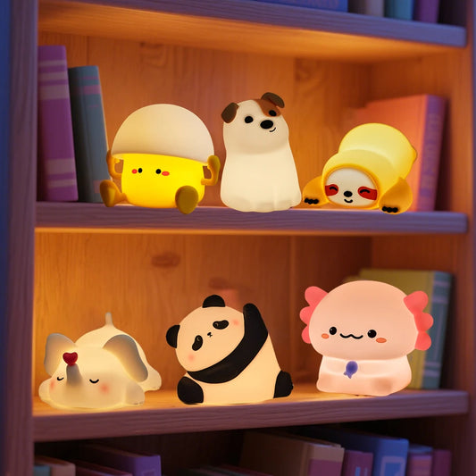 Adorable Animal Shape Night Light | Soft Silicone | LED Bulbs | Cute Designs - Petorverse