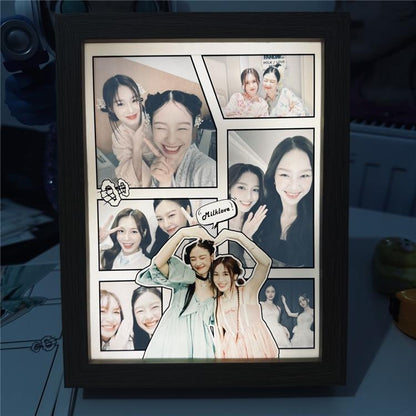 ไฟภาพถ่าย LED ตกแต่ง, LingOrm, MilkLove, NamtanFilm, Viewjune,Lmsy, ชาร์จใหม่ได้, เปลี่ยนสีได้ 3 สี, ไฟกลางคืนแบบอารมณ์, สำหรับห้องนอน, ห้องนั่งเล่น, ของขวัญวันหยุดสำหรับเด็กผู้หญิง