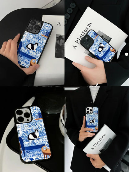 ブルーキャットラウンジのスマホケース