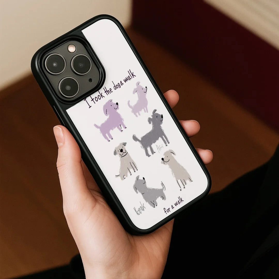 Dog Walk Doodle Phone Case
