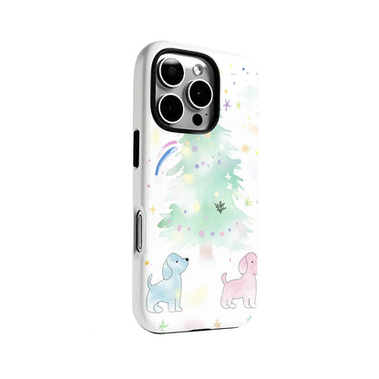 パステルカラーのパピーツリーiPhoneケース